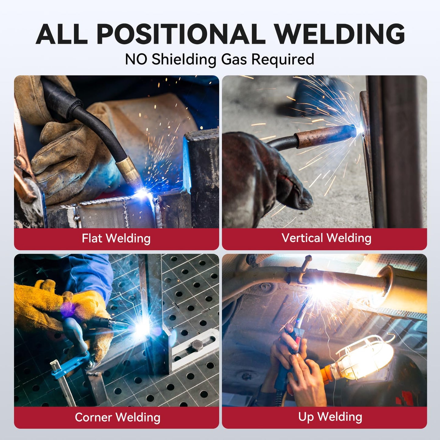 ARCCAPTAIN Flux Core Welding Wire .030, E71T-GS Mig Welding Wire 2-Pound Spool Gasless Mild Carbon Steel Compatible With Lincoln Miller Forney Harbor Welder