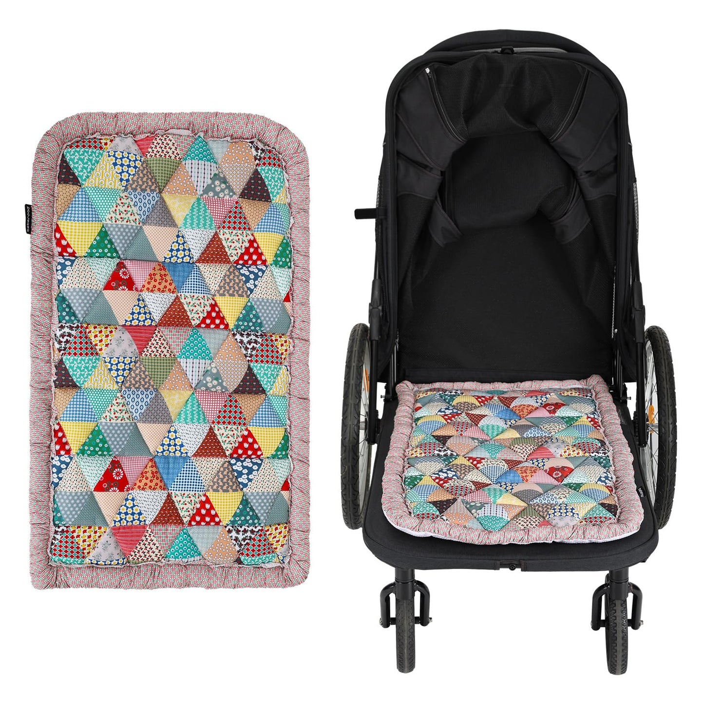 Beberoad Large Pet Stroller Single-Sided Pad - Warm and Non-Slip Mat, R8 Special Pet Stroller Seat Cushion, Comfortable and Soft