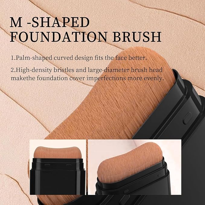 O'CHEAL Face Foundation Contour Stick Long-wear Lightweight Brighten Stick Blemish Contouring Face Concealer Beauty Makeup 02#NATURAL