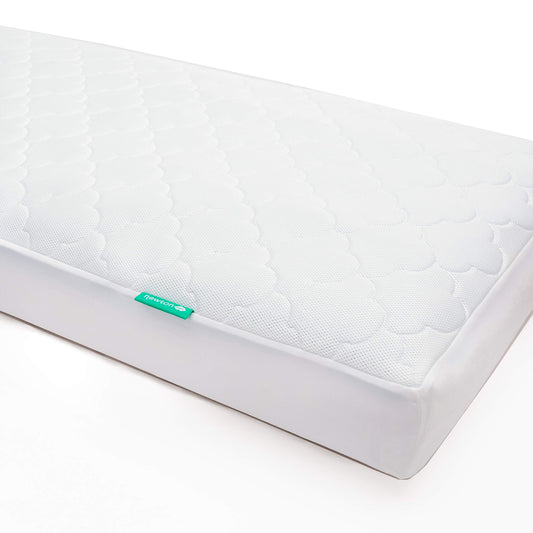 Newton Baby Waterproof Crib Mattress Pad | Ultra-Breathable Quilted Layer for Comfort & Universal Fitted Skirt for Secure Fit | Machine Washable | Crib Mattress Protector Pad Waterproof, 1 Pack