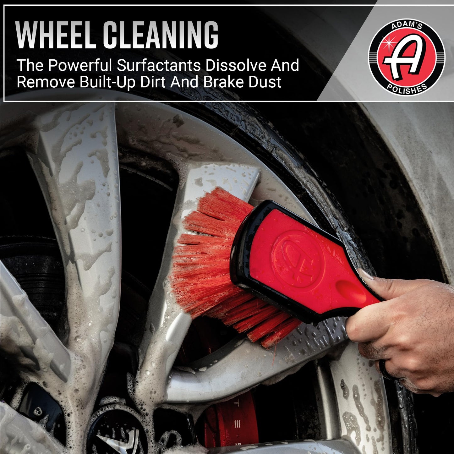 Adam's Polishes Wheel & Tire Cleaner Gallon - Professional All in One Tire & Wheel Car Wash Wheel Well Cleaning Spray for Car Detailing | Safe On Most Rim Finishes