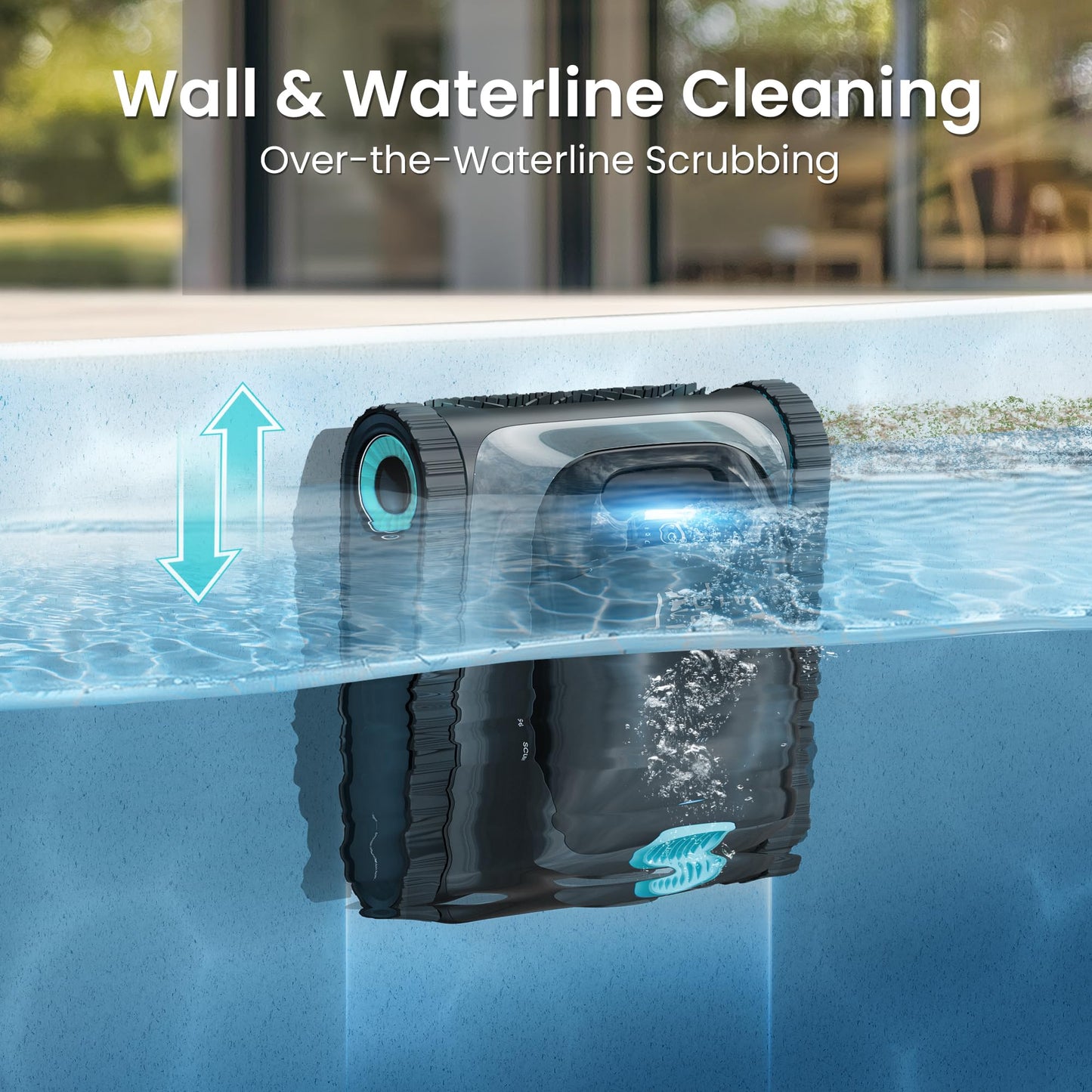 (2026 Upgrade) Aiper Scuba S1 Robotic Pool Cleaner, Wall & Waterline Cleaning, Dual Filtration, Extended 240-Min Battery Life, Smarter Navigation with High-Precision Sensors, App Support, OTA Upgrade