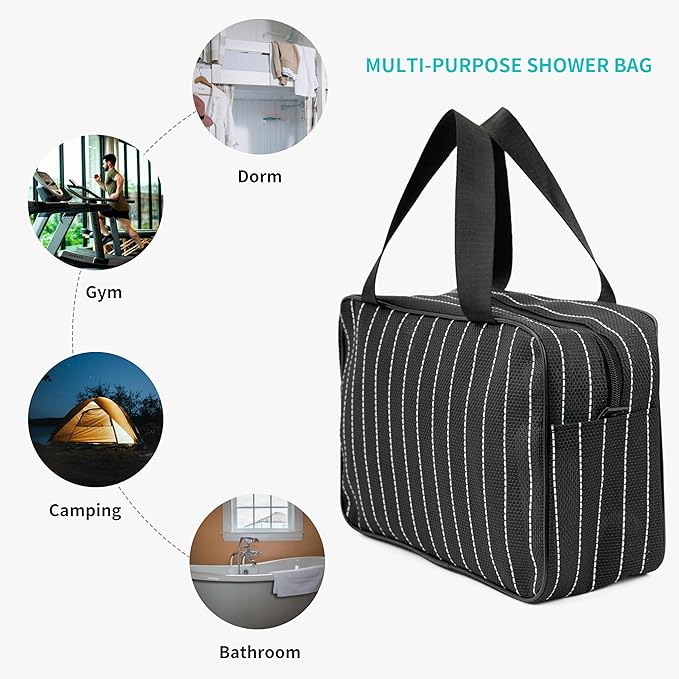 REDSINDA Mesh Shower Caddy Bag for Bathroom Gym Camping Portable Travel Mesh Toiletry Bag for Women Men