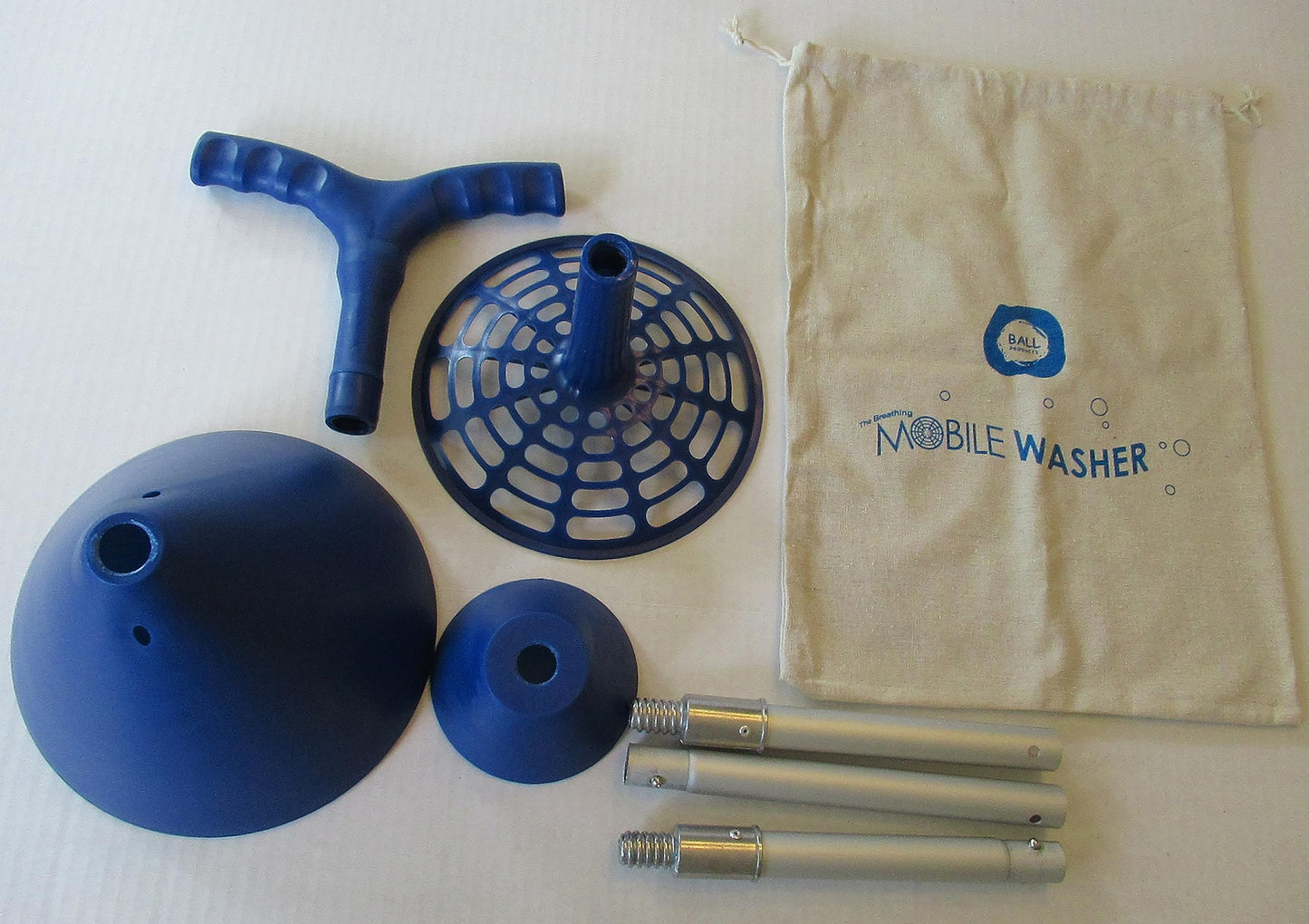 Breathing Mobile Washer - Portable Hand Powered High Efficiency Clothes Washing Machine - Improved Heavy Duty Riveted Metal Threads