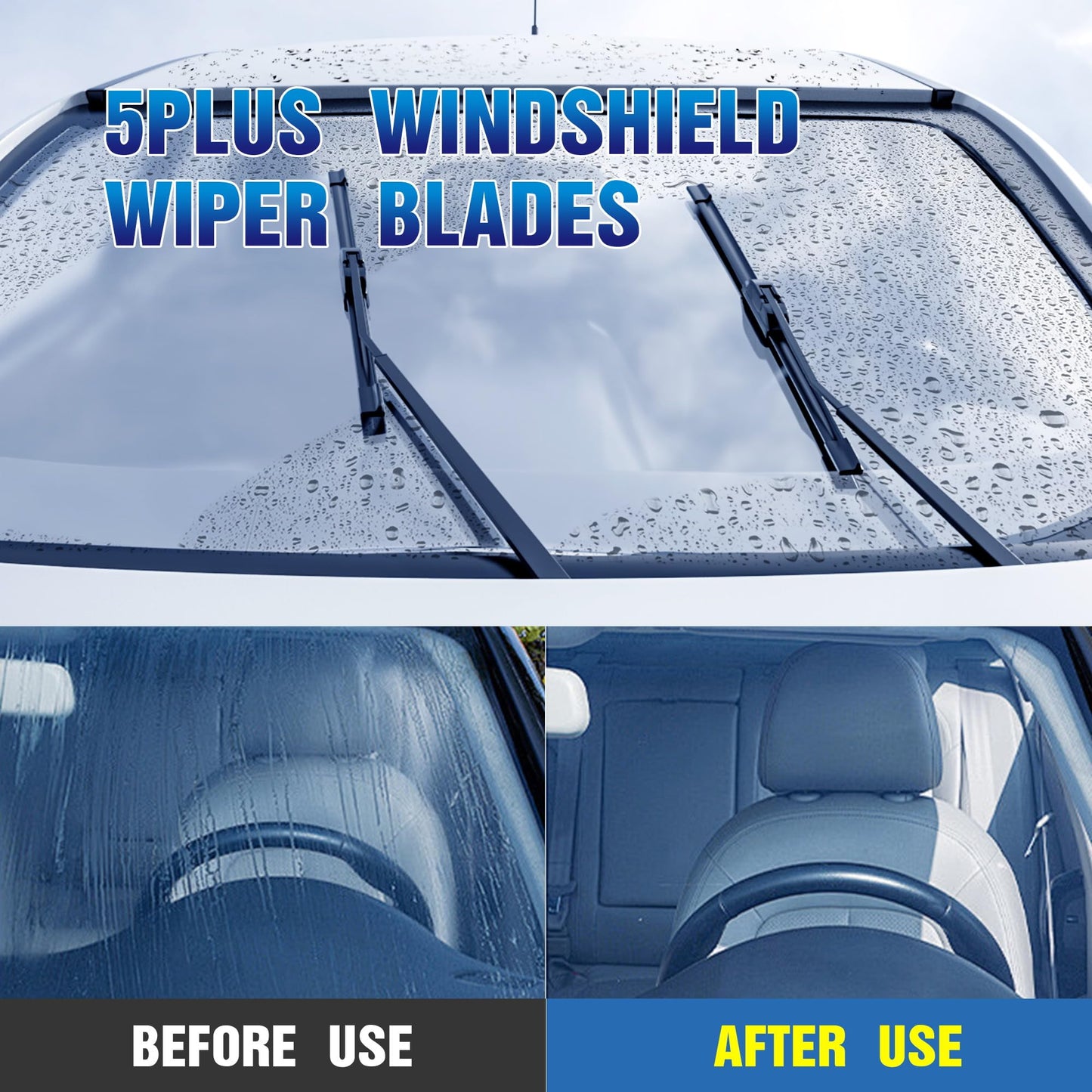 5 PLUS Windshield Wipers Replacement For 2013-2021 Buick Encore, 2015-2022 Chevrolet Trax Windshield Wipers, Original Equipment Automotive Replacement Windshield Wiper Blades 26"+14"+10"(3 Wipers)