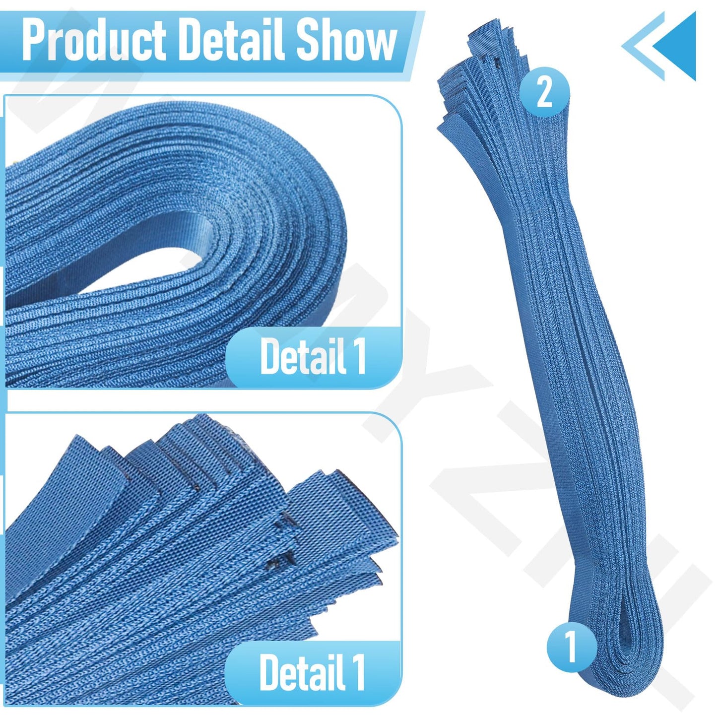 Tube and Solar Cover Fastening Kit FG-FASKIT for F-eherguard Inground and Aboveground Pool Roller - Includes 24 26" Straps, 24 Mounting Wcrews with Brackets, for Securing Solar Blankets to Solar Reels