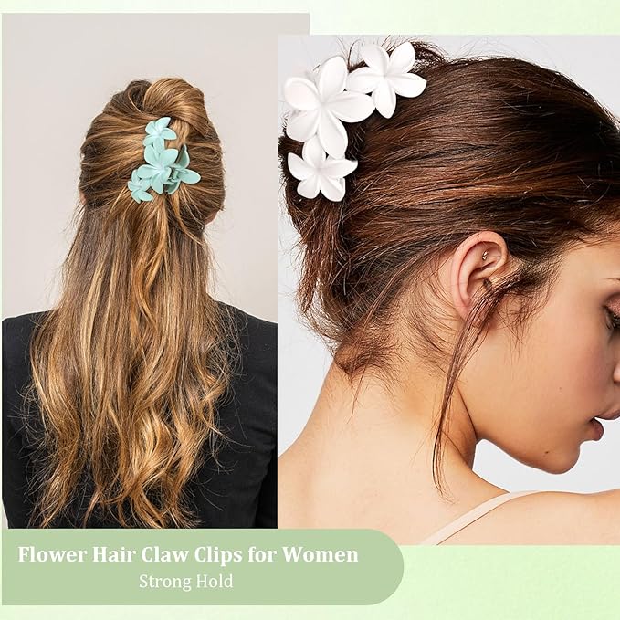 Ondder Large Matte Non-Slip Hair Clips for Thick Hair - 4 Pcs 4.5 Inch Claw Clips with Strong Hold for Women and Girls