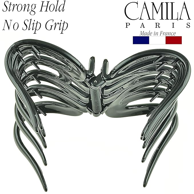 Camila Paris AD719 French Octopus Hair Clip, Large Hair Clips for Thick Hair, Girls Big Hair Claw Clip for Long Hair, Durable Jaw Hair Clips for Women for Thick Hair Strong No-Slip Grip Made in France
