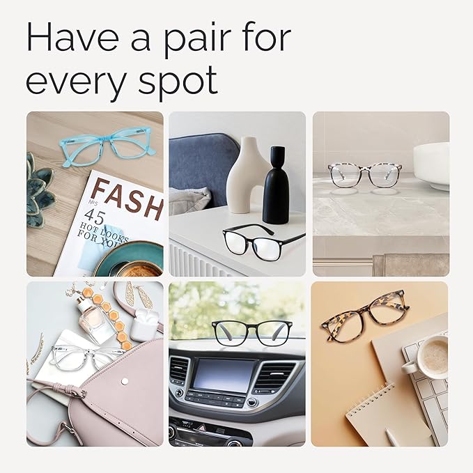 CCVOO Reading Glasses for Women/Men, Eyeglasses, Blue Light Readers for Women/Men, Computer Eye Glasses, Cheaters