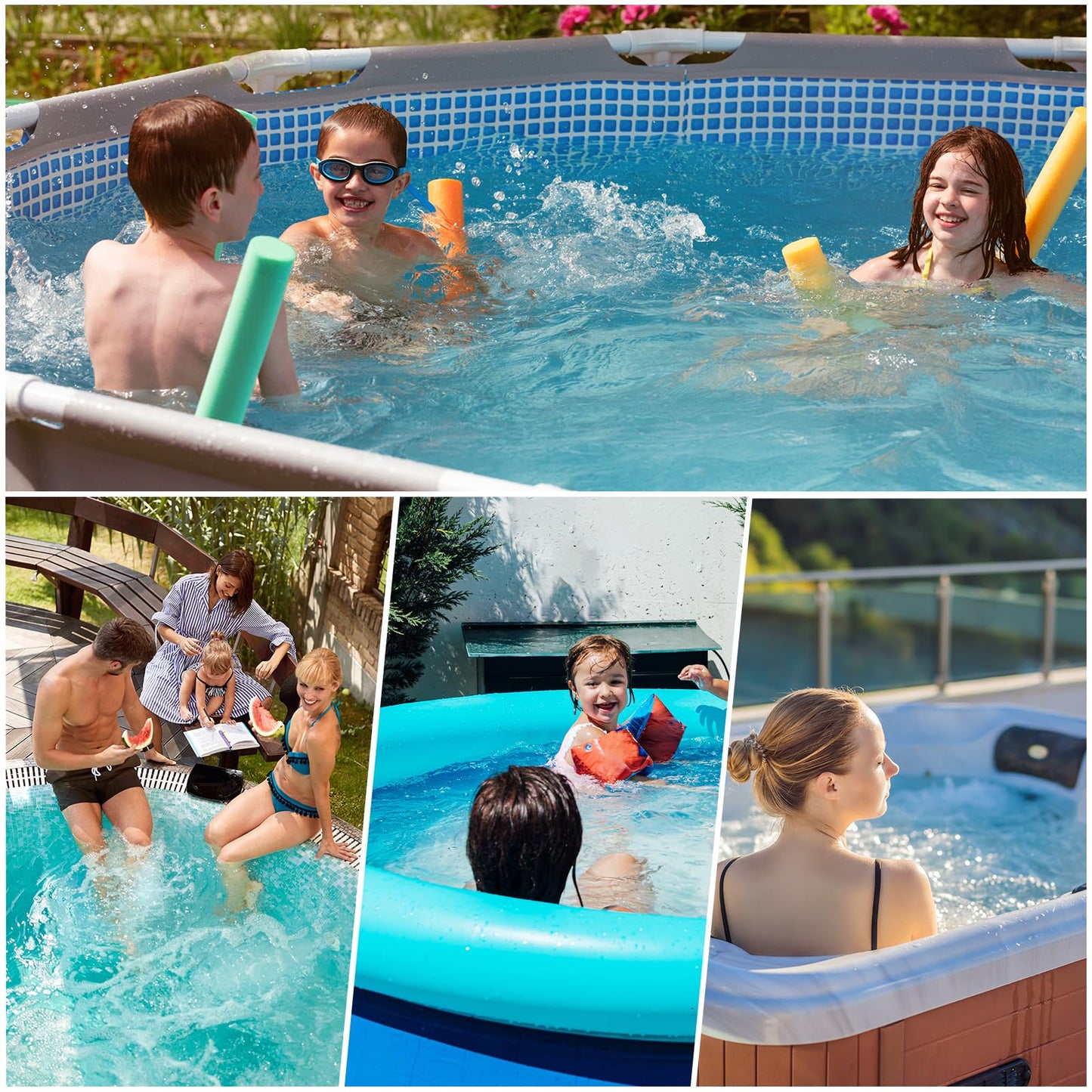 ALLAreN Solar Pool Cover 10 Foot Round, 10 Mil Blue Bubble Pool Blanket Heat Retention, Circle Thermal Cover for Above Ground Inground Pools and SPA Hot Tubs