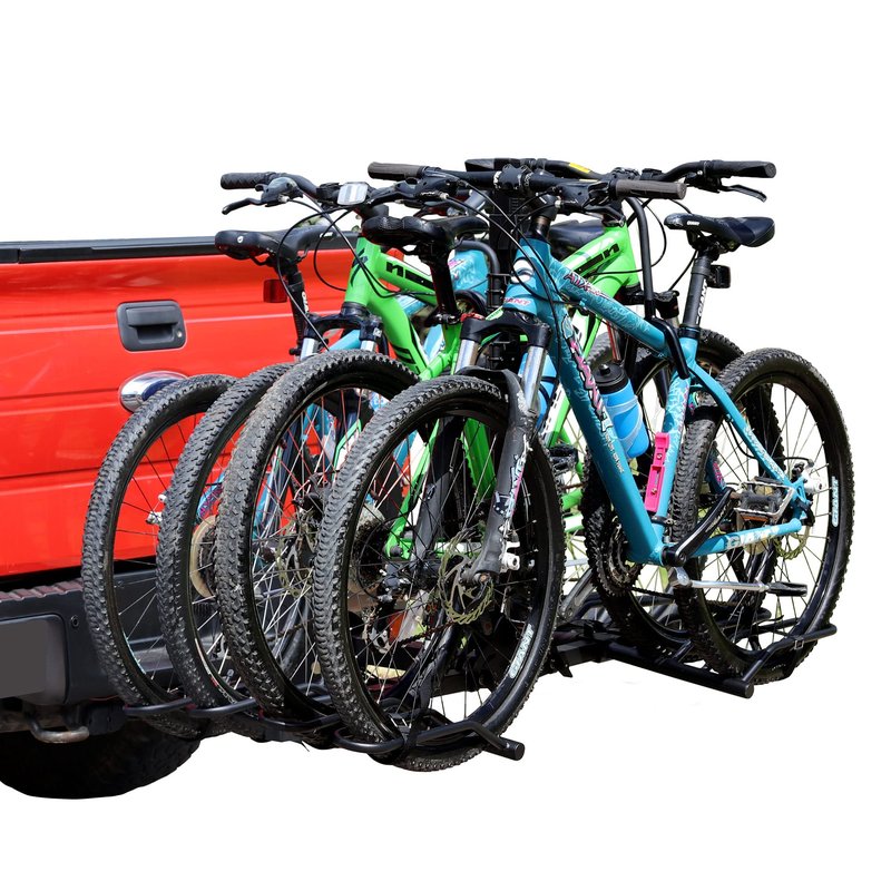 Rockland Foldable 4-Bike Rack, 160 lbs Capacity, Hitch Mount Bike Rack, Fits up to 2.5" Tire Width and 50" Wheelbase, Bike Carrier Rack for 2" Receiver for Cars SUVs Vans RVs