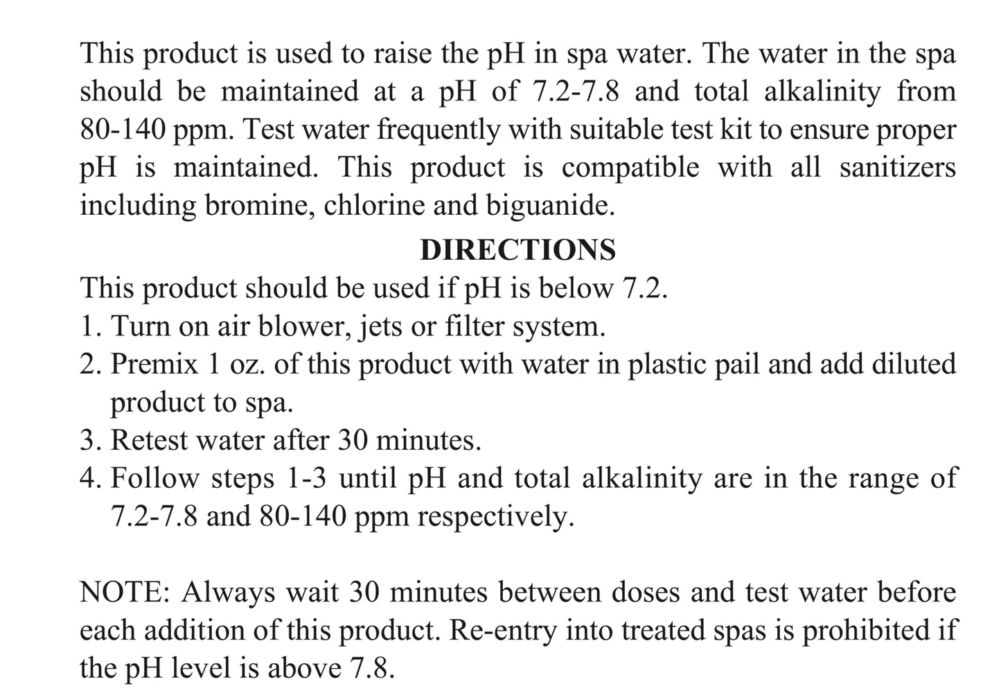 SpaChoice 1-Pound 2-Pack Premium pH Increaser for Hot Tub, 100% Sodium Carbonate, Made in USA