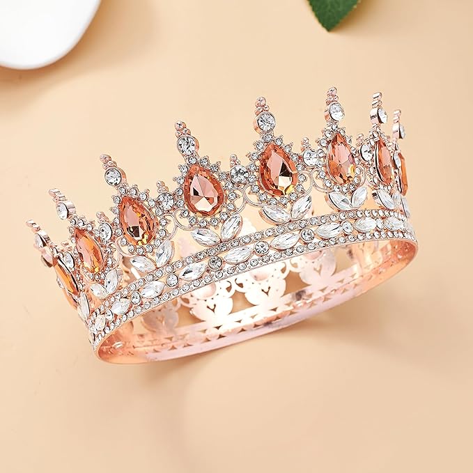 YOUlDIANZI Queen Crown Rhinestone Wedding Crowns and Tiaras for Women Costume Party Hair Accessories Princess Birthday Crown Crystal Bridal Crowns