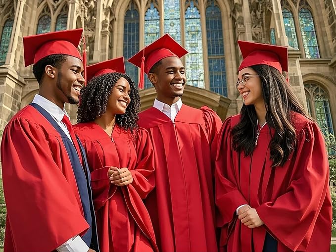 GradPlaza Matte Graduation Cap 2025 and 2026 Tassel Adult Graduation hat for High School College