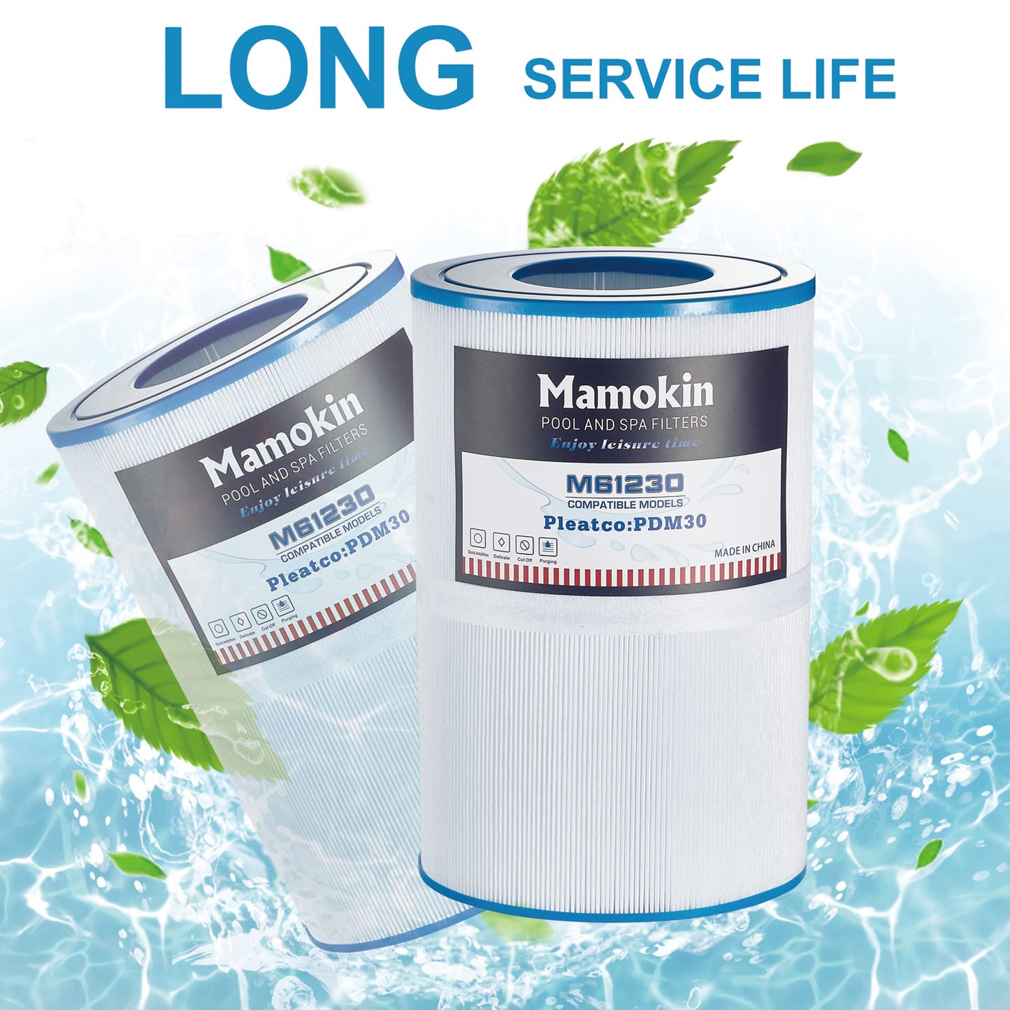 Mamokin Oval Spa Filter PDM30 Replaces Dream Maker Hot Tubs 461269, Filbur FC9940M and Odyssey, Big EZ, EZL, Crossover 730L, 730S Hot Tub Filter - 2 Pack
