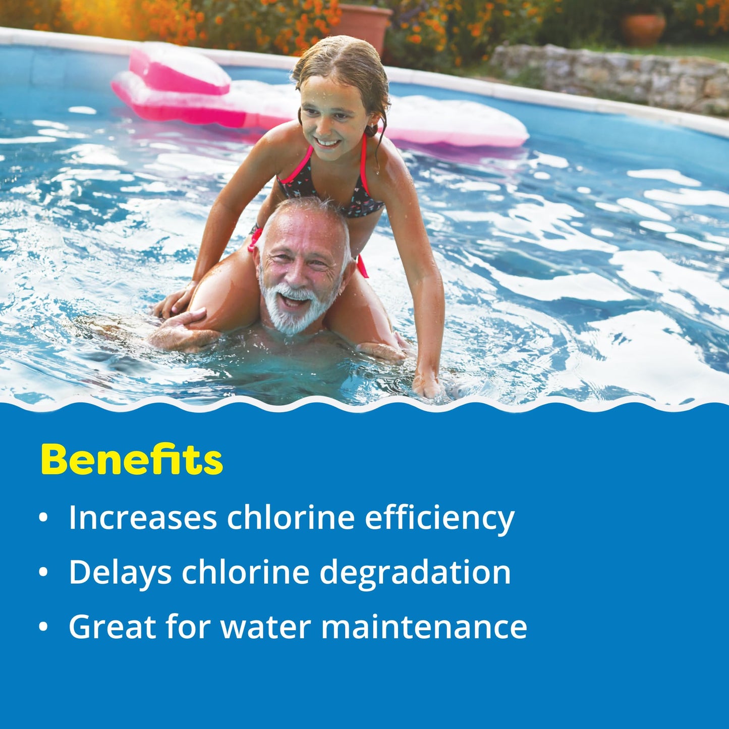In The Swim Pool Stabilizer – 100% Cyanuric Acid for Chlorine Protection and Efficiency - 10 Pound