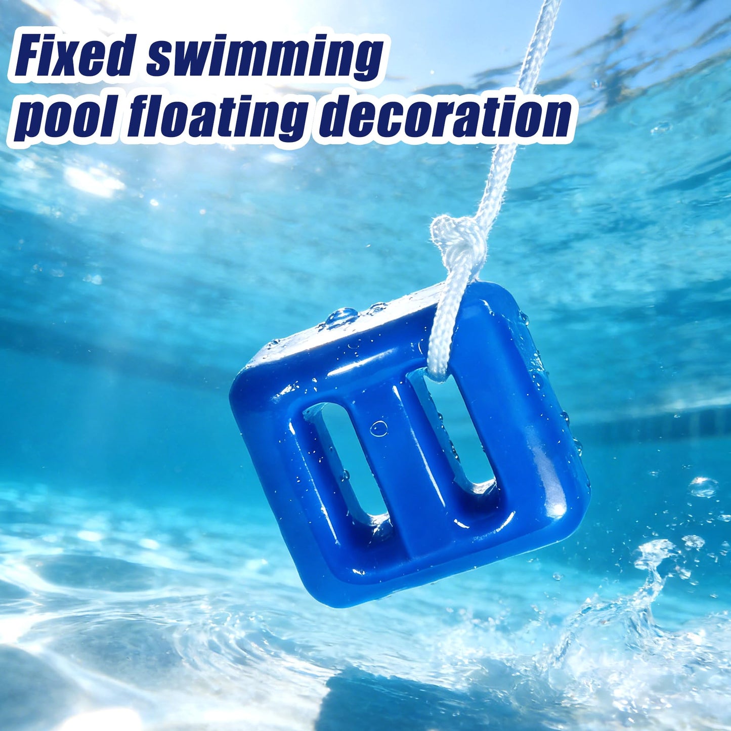 DECOHS 2 Pack 200g Pool Float Anchor Replacement Set, Pool Fountain Float Weight with String, Pools Weight Floating Anchor for Lake Floats Fountains Swimming Areas