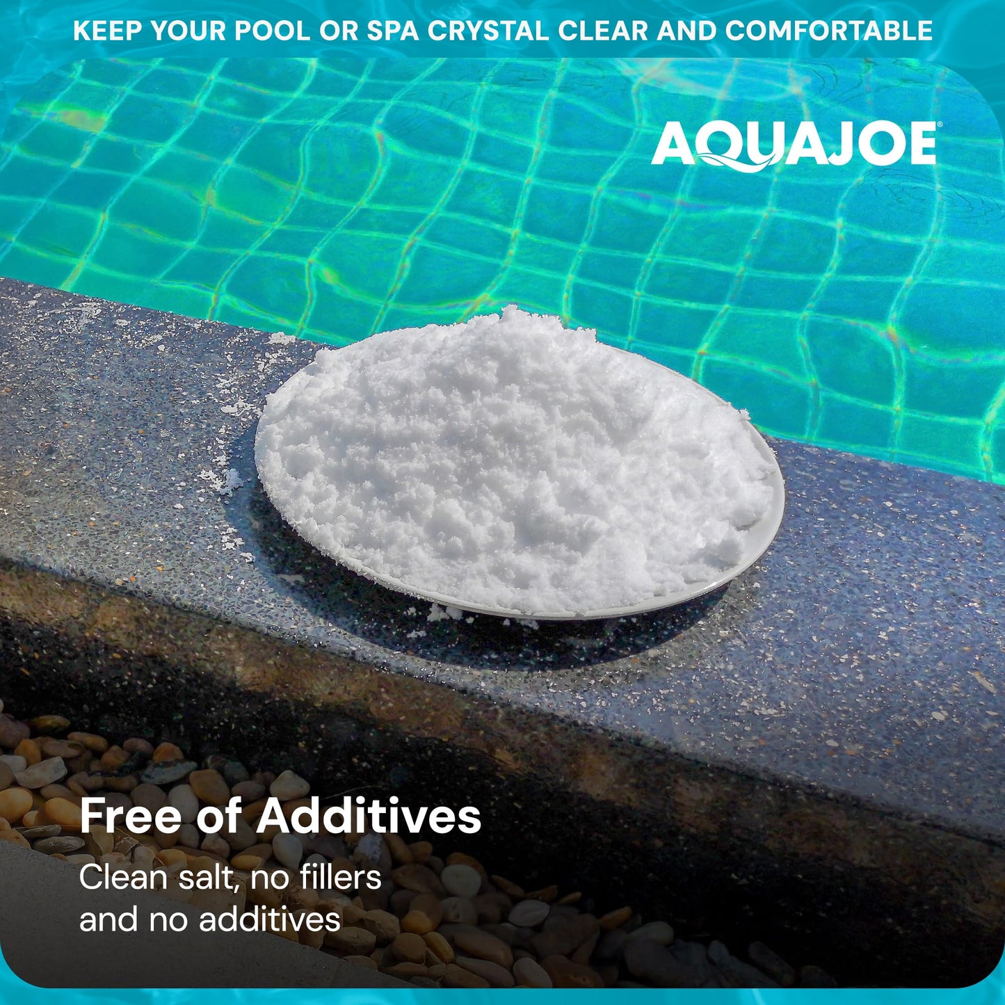 Aqua Joe 5 Pack 40 Lb Fast Dissolving Pool Spa Salt Chlorine Generators, AJ-PS40