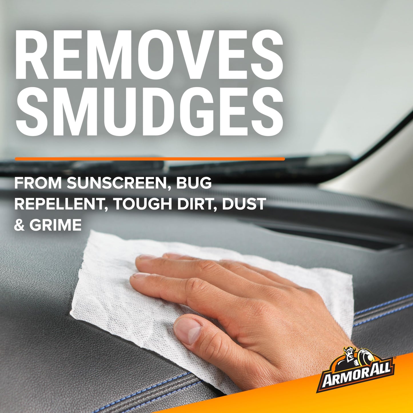 Armor All Car Interior Cleaner Wipes, Interior Cleaning Wipes for Cars, Trucks, Motorcycles, 60 Each (Pack of 3)