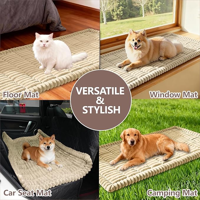Waterproof Couch Cover for Dogs Washable,Non Slip Fuzzy Durable Couch Covers for 3 Cushion Sofa Pet Friendly Sofa Cover Dog Thick Soft Slipcovers Protector Couches Mat Bed (Brown, 27.6" x 59.06")
