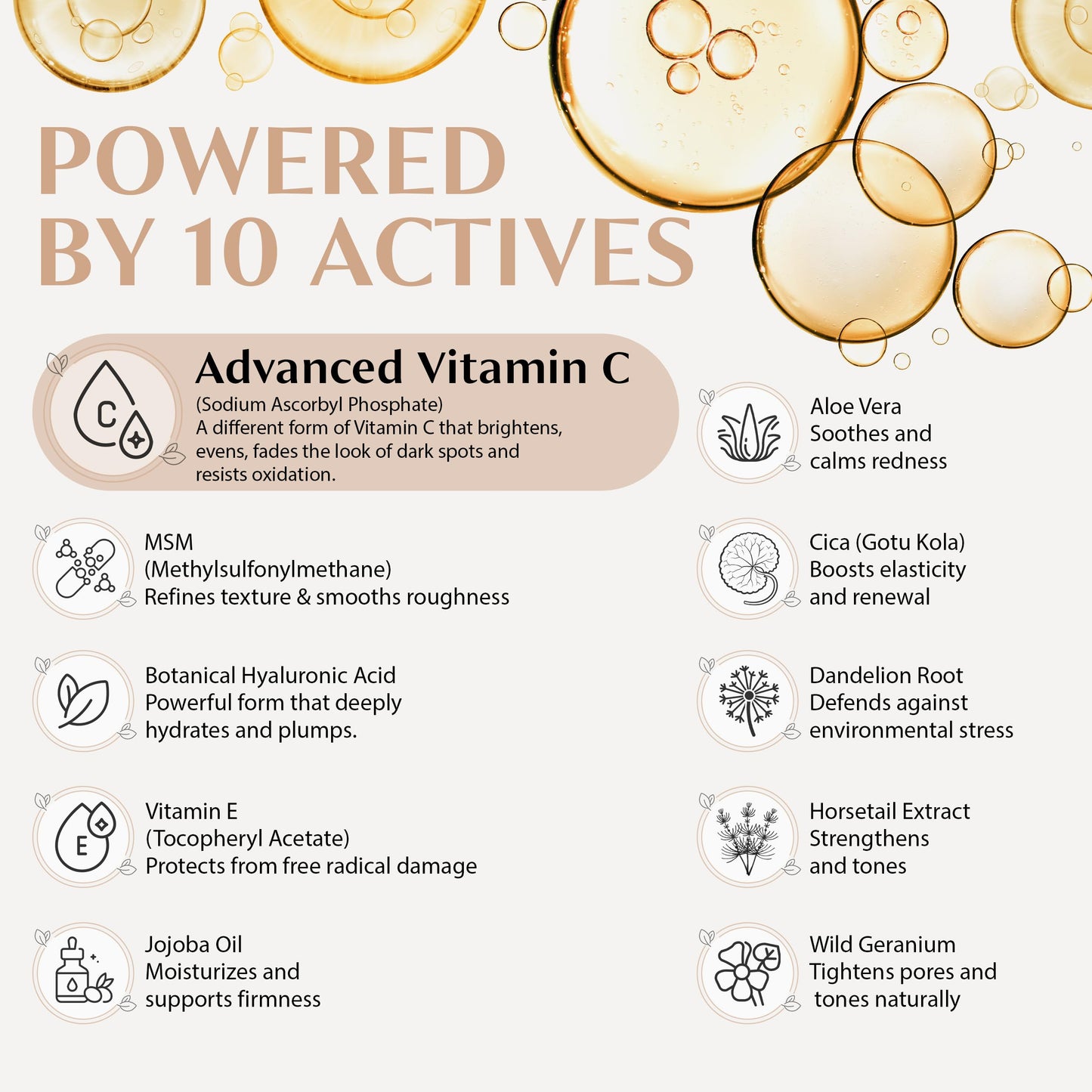 Billionaire Beauty Labs Vitamin C Serum for Face with Hyaluronic Acid, Vitamin E & Botanical Extracts – Advanced Facial Serum for Radiance, Hydration & Smoother Skin, 30ml