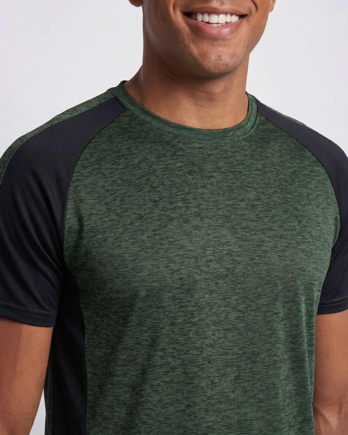 Real Essentials 5 Pack: Men's Dry-Fit Short Sleeve Crew Neck T Shirts Fitness Running Gym Workout Cool Exercise Athletic Tee, Set 13, Medium
