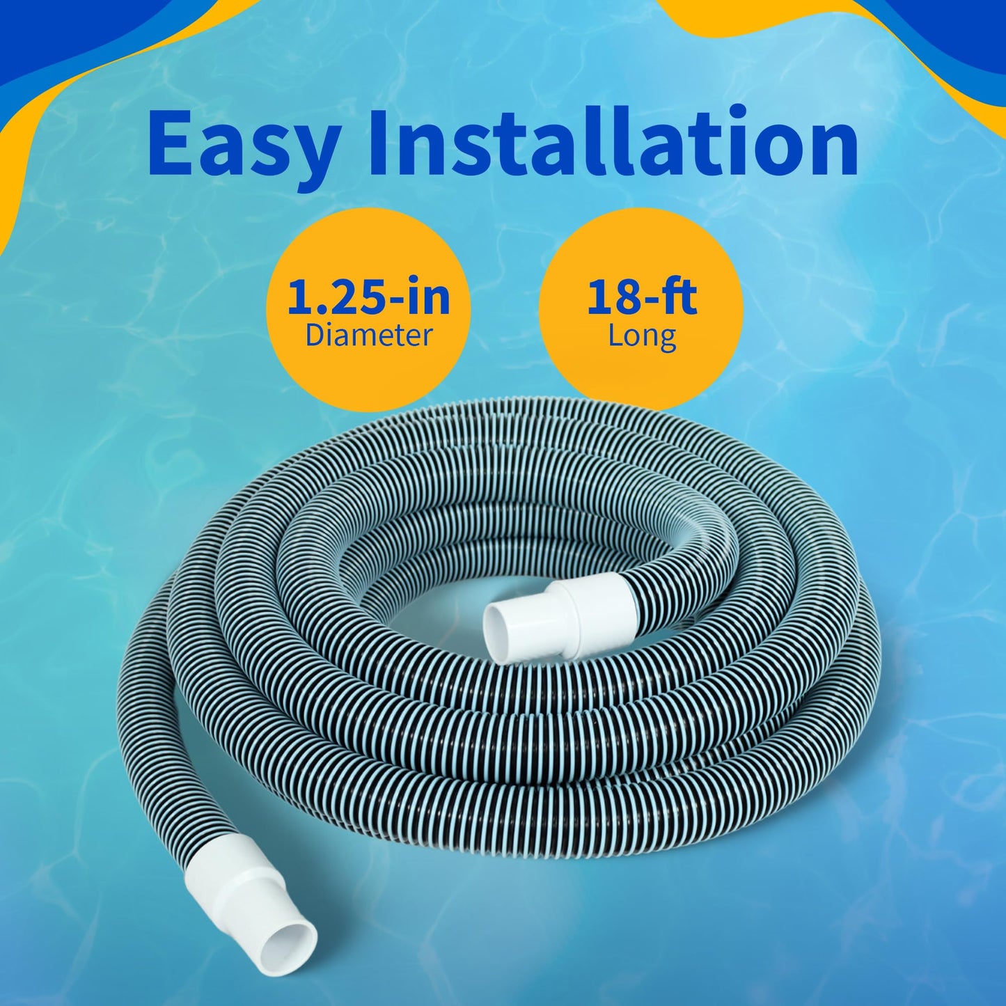 Haviland 18 ft. x 1-1/4 in. Premium Pool Vacuum Hose