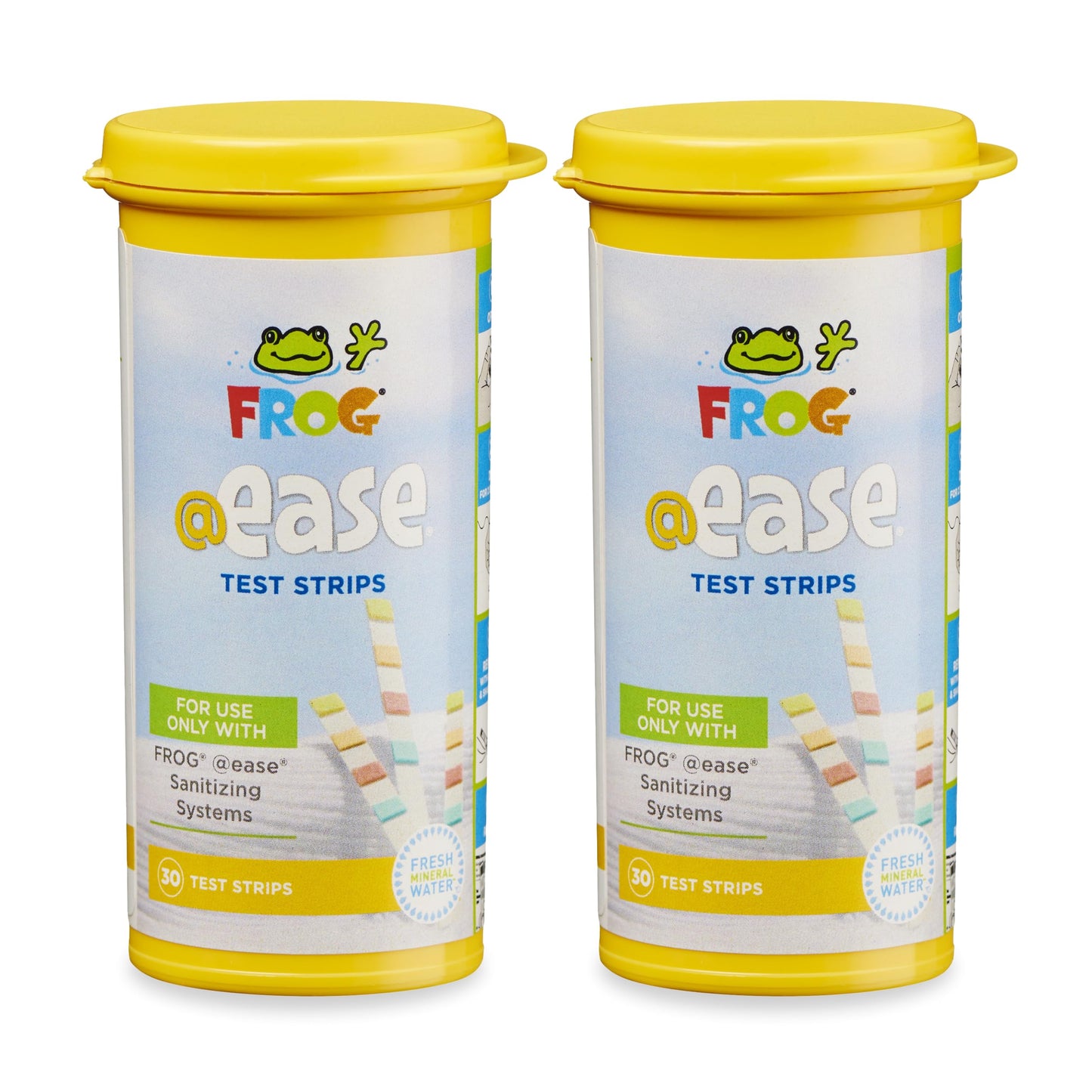 FROG @Ease Test Strips for Hot Tubs and Swim Spas - Test Strip with Out Indicator for FROG @Ease SmartChlor Cartridges, pH, Total Alkalinity and Total Hardness - 60 Test Strips