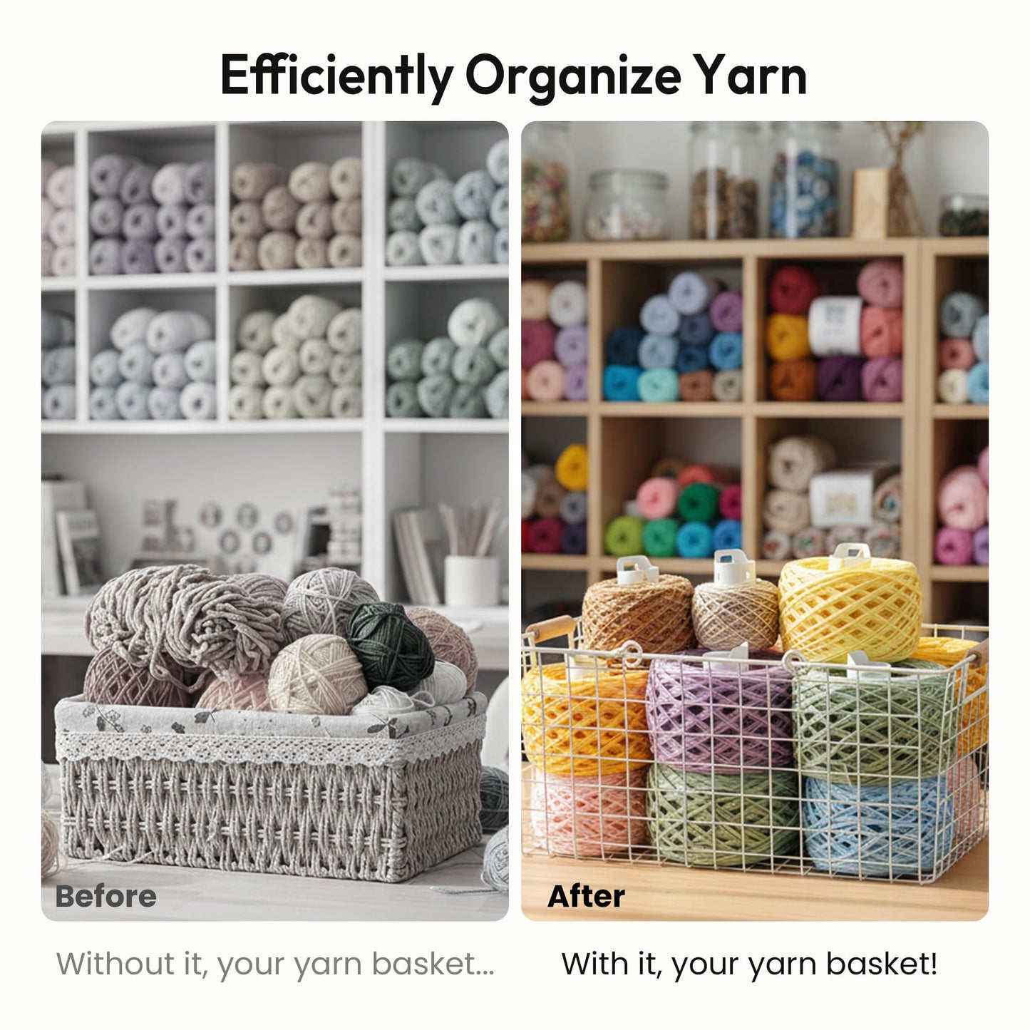 Etcokei 18pcs Yarn Ball Tube for Etcokei Electric Yarn Winder M1, Reusable ABS Yarn Cake Tube for Neat Storage & Tangle-Free Knitting/Crocheting Accessories