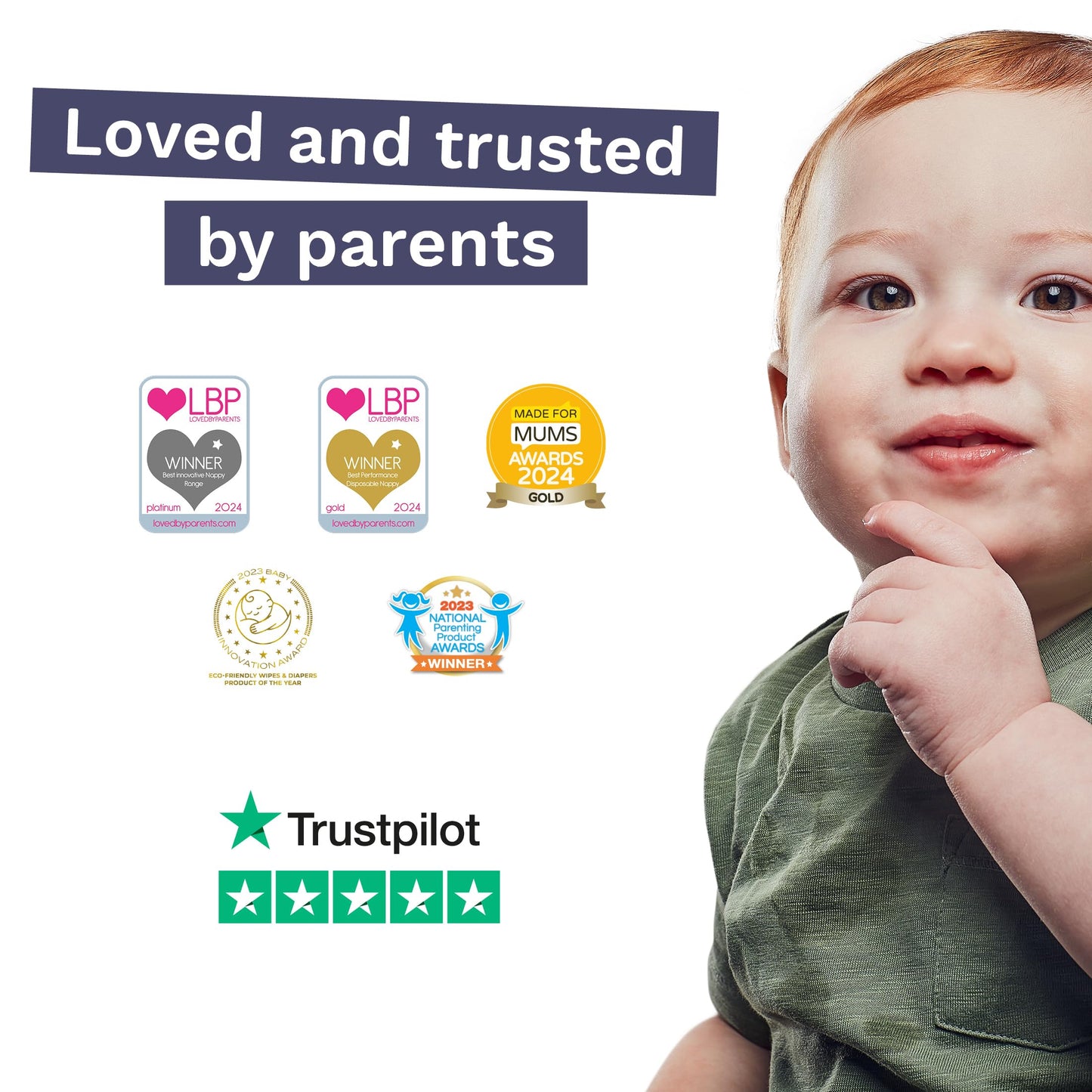 Pura Size 5 Eco-Friendly Diapers (24-35 lbs) Totally Chlorine Free (TCF) Hypoallergenic, Soft Organic Cotton, up to 12 Hours Leak Protection, Allergy UK, 3 Packs of 20 (60 Count)