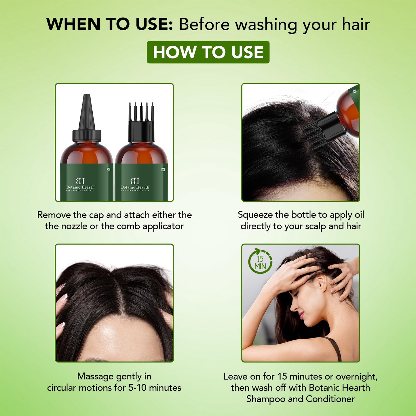 Botanic Hearth 100% Pure Tea Tree Oil For Hair Growth & Hair Treatment Oils 4 Fl oz | Infused with coconut Oil | Hair Oil Repairs Dry Damaged Hair, Strengthening, Healthier | All Hair Types