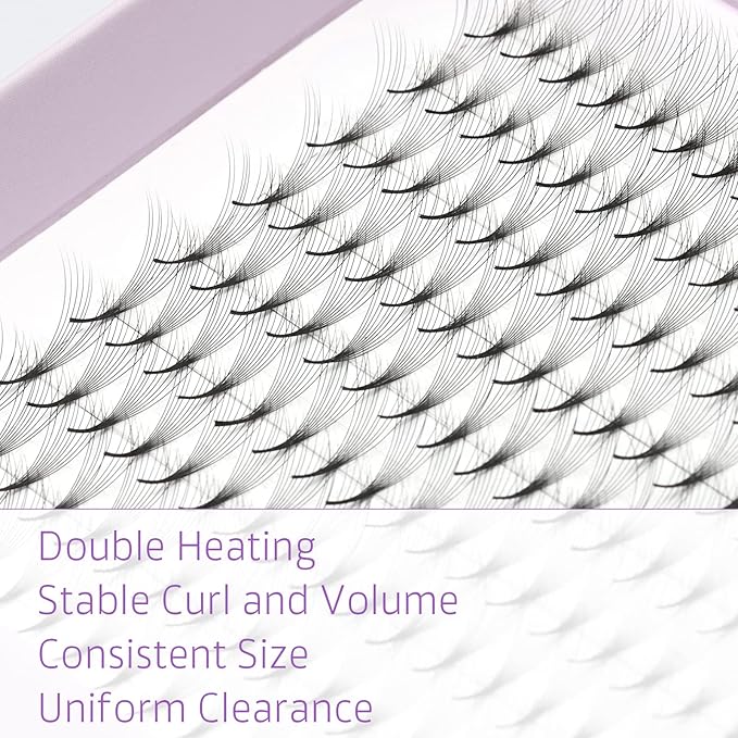 EMEDA 180 Fans Premade Fans Eyelash Extensions Thin Base 10D Stable D Curl Pointy Base Premade Lash Extensions Fans Pre Fanned Volume Lash Extensions (10D 0.07 D 8-14mm)