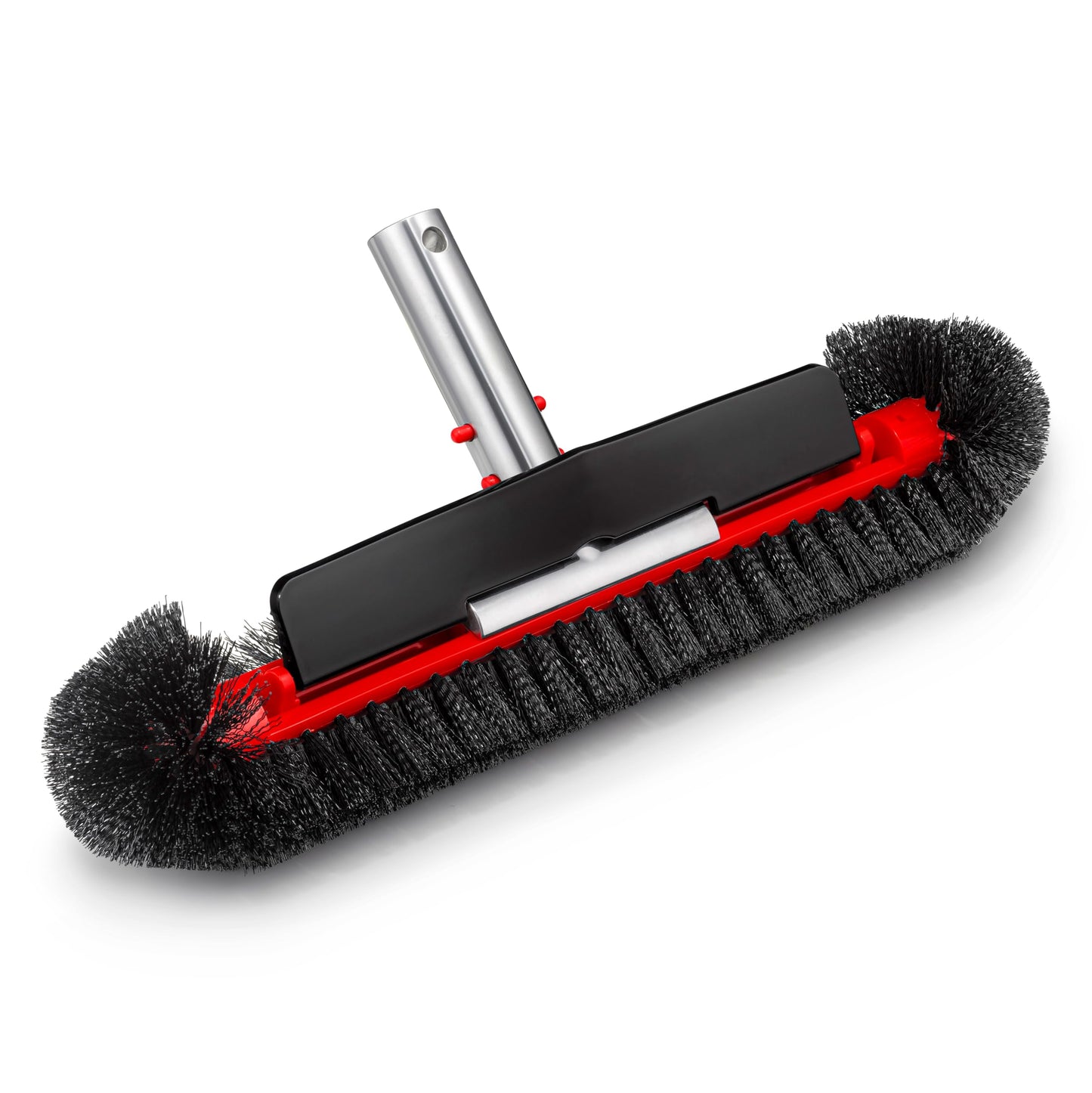 Pool Brush Head for Inground & Above Ground Pools // Heavy Duty Pool Scrubber Brush for Cleaning Algae // Swimming Pool Brush with Round Ends for Corners & Reinforced Aluminum (Pole Sold Separately)