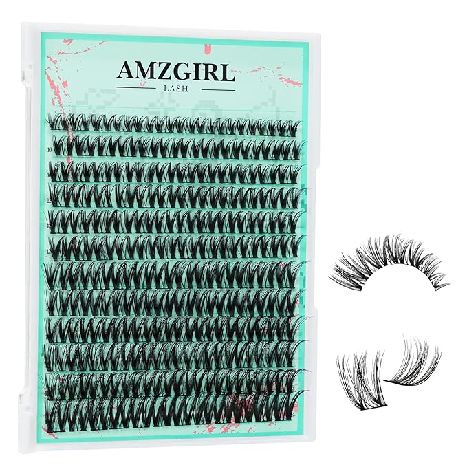 Cluster Lash Extensions 144PCS D Curl Eyelash Clusters with Premium Eyelash Wide Band, Eyelashes Cluster Volume Individual Natural Lashes Cluster(D-Mix,8-18mm)