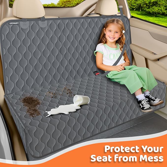 URPOWER Dog Car Seat Cover for Back Seat - Waterproof Car Seat Protector for Child Carseat & Pets, Nonslip Car Seat Covers for Cars, SUVs & Small Trucks