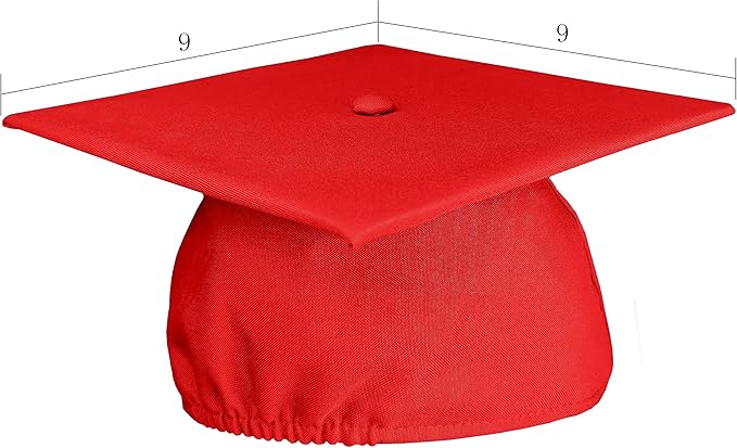 GradPlaza Matte Graduation Cap 2025 and 2026 Tassel Adult Graduation hat for High School College