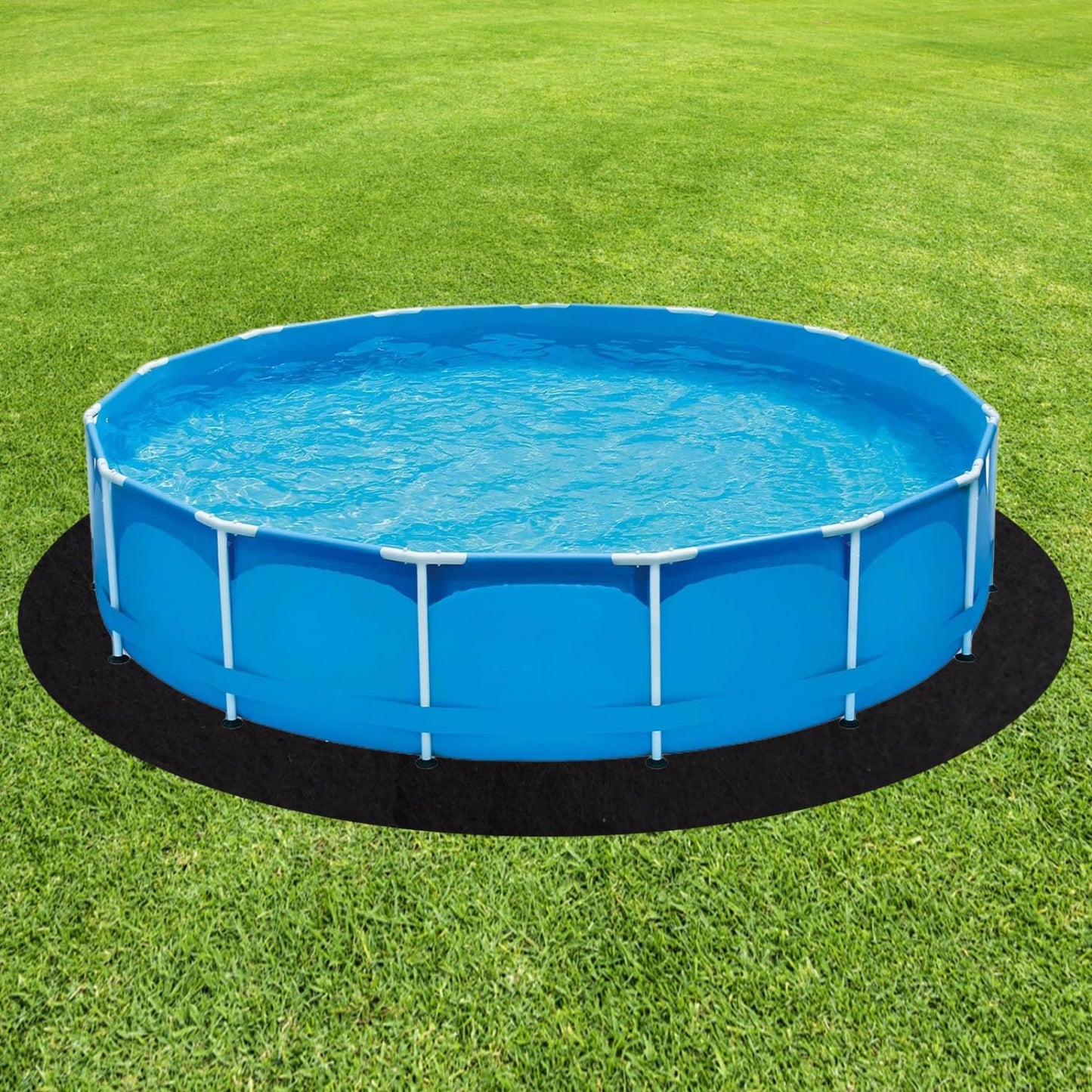 Gonioa 10 FT Pool Pad for Above Ground Pools, Pool Liner Pad Under Pool Mat for Above Ground Swimming Pools or Hot Tub Mat, Under Pools Ground Pad