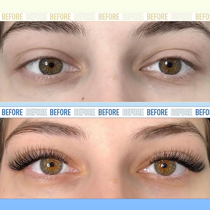 Lash Clusters Kit Natural Wispy DIY Eyelash Extension Kit 8-16MM Eyelash Clusters Kit D-curly Lash Extension Kit Thin Invisible Lash Band Individual Lashes Kit by Newcally