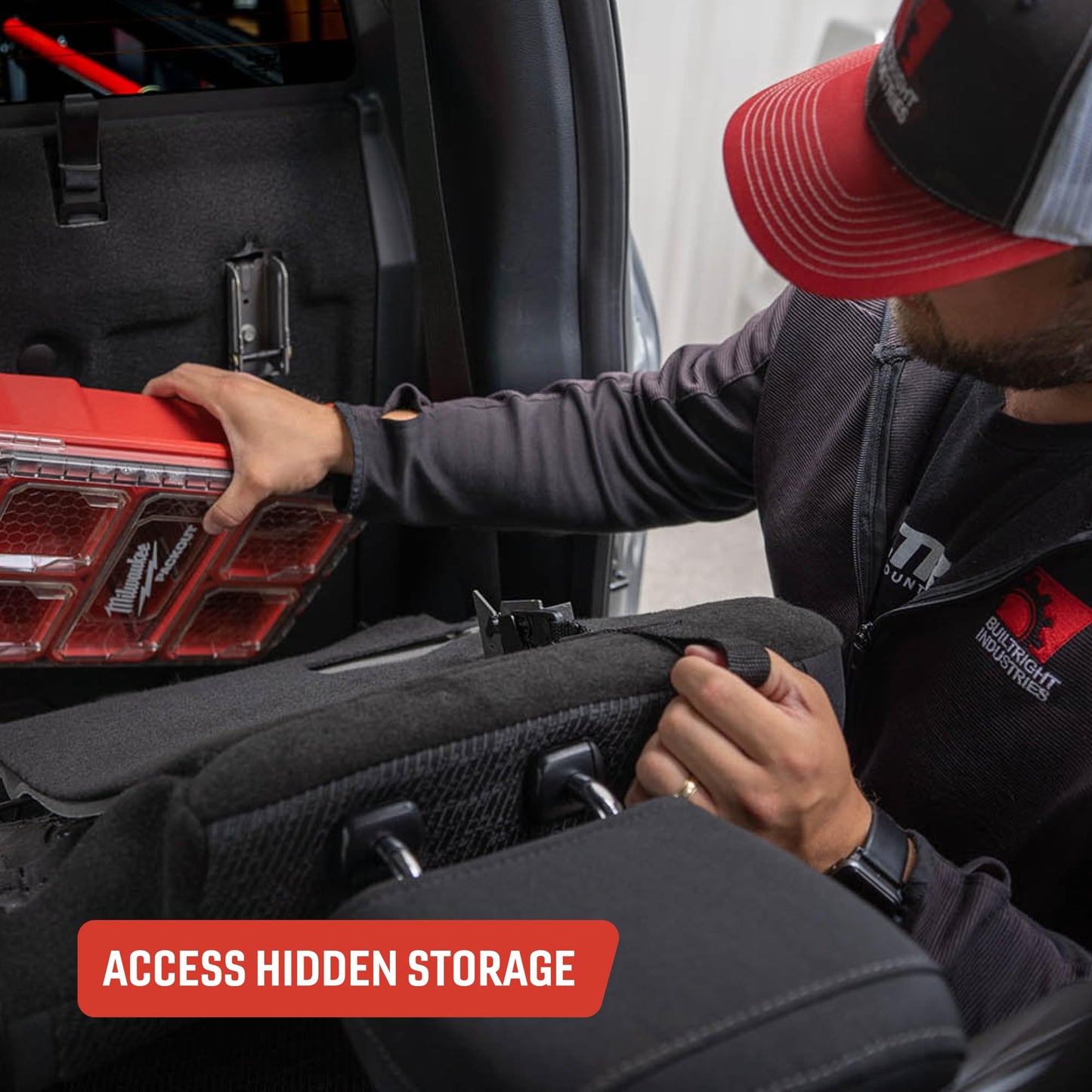 BuiltRight Industries Rear Seat Release for 2009–2025 Ford F-150, F-250, F-350, F-450 & Raptor – SuperCab & SuperCrew - The Original, Made in USA