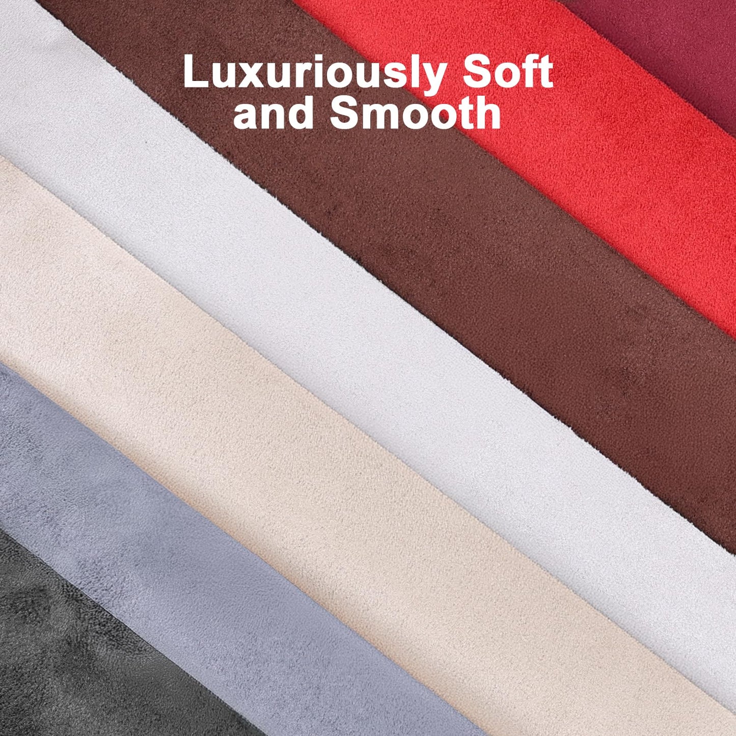 RadiantDecor Premium Grey Suede Fabric Wrap - 12x60 inch Suede Wrap for Car Interior - Self-Adhesive Microfiber and Synthetic Leather, Stretchable Interior Film for Car and Home Decor