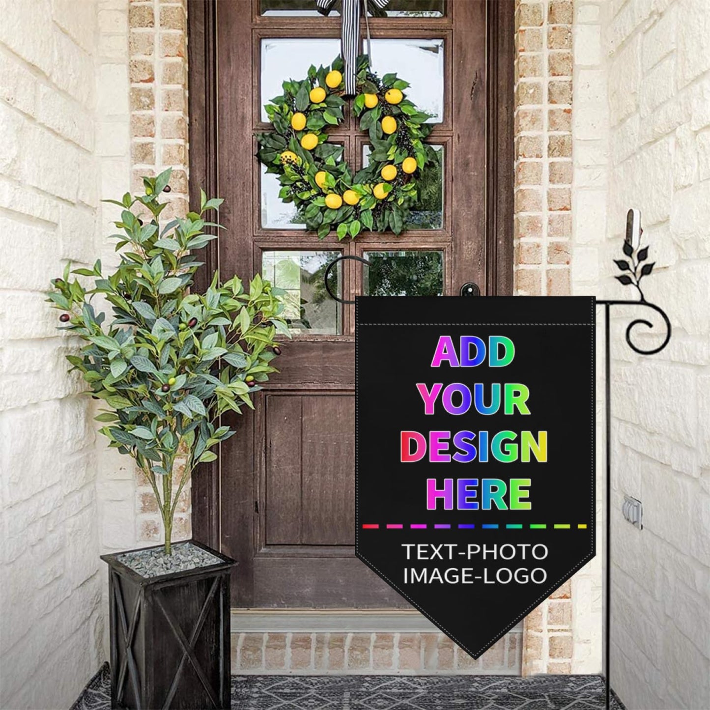 Custom Garden Flag for Outdoor Personalized Yard Flags Add Your Picture/Photo/Logo/Text，Customized Double Sided Flag Banner for Home Wall Decoration (12"x18.5")