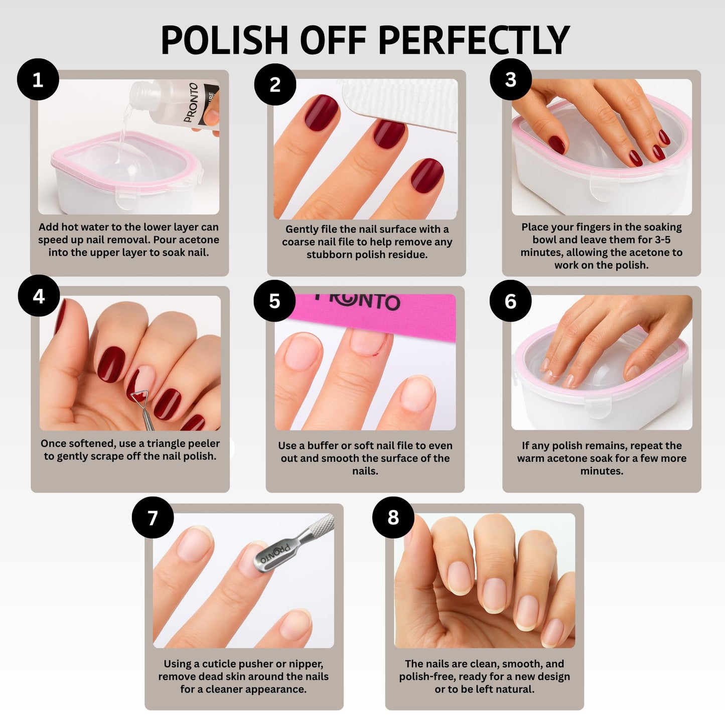 Pronto Electric Nail Soaking Bowl, Nail Steamer for Acrylic, Dip and Gel Removal, Acetone Steamer Nails Soak Off and Nail Polish Remover Machine for Gel Nail Polish Acrylic Steamer Remover, Pink