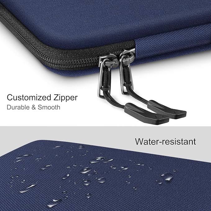 FINPAC Hard Laptop Sleeve Case for 15.3 inch MacBook Air M5 M4 M3 M2 (2026-2023) A3448 A3241 A3114 A2941, 16.2 inch MacBook Pro 2026 M5/M4/M3/M2/M1 Pro/Max, Waterproof Case for Surface Laptop, Navy
