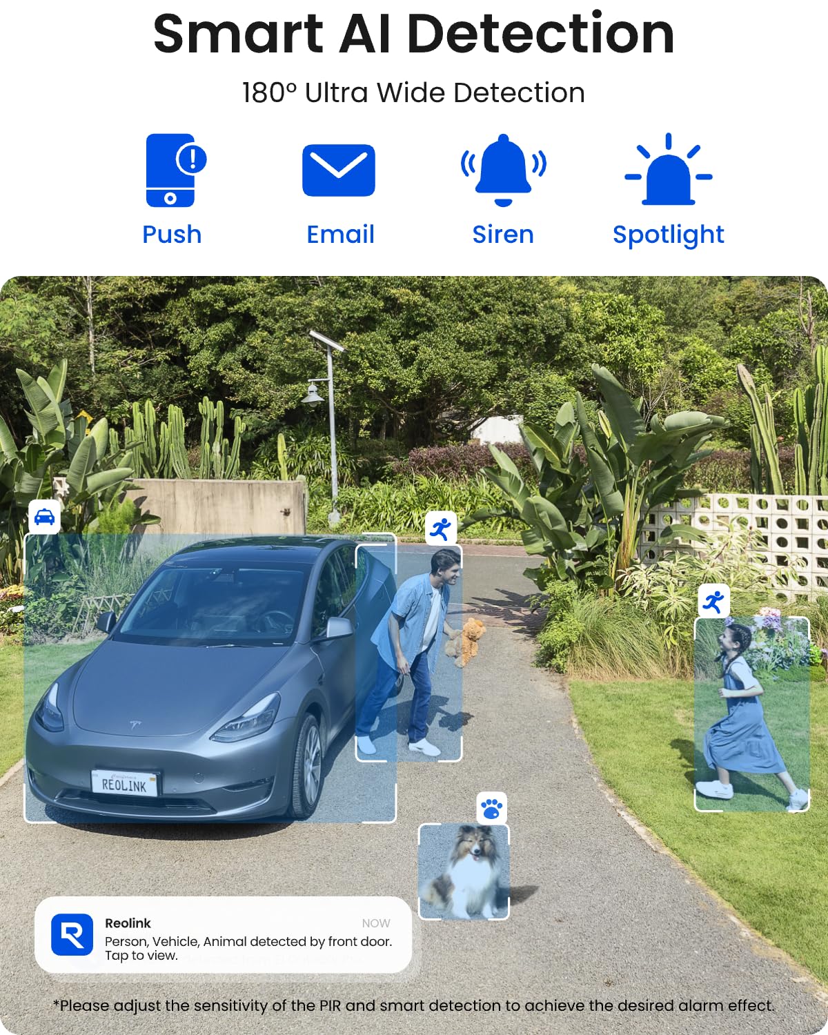 REOLINK Argus 4 Pro 4K Solar Camera Outdoor Wireless, 180° Dual-Lens 8MP Camera for Home Security, ColorX Night Vision, Smart People/Vehicle/Animal Detection, No Subscription, Local Storage