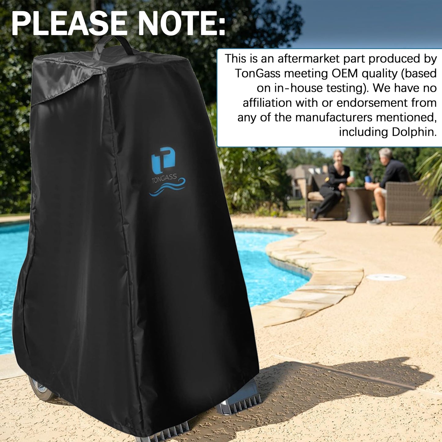 TonGass Swimming Pool Cleaner Cover Compatible with Dolphin Robotic Pool Cleaner Classic Caddy Cover Exact Replacement for Maytronics Part Number 9991794-R1