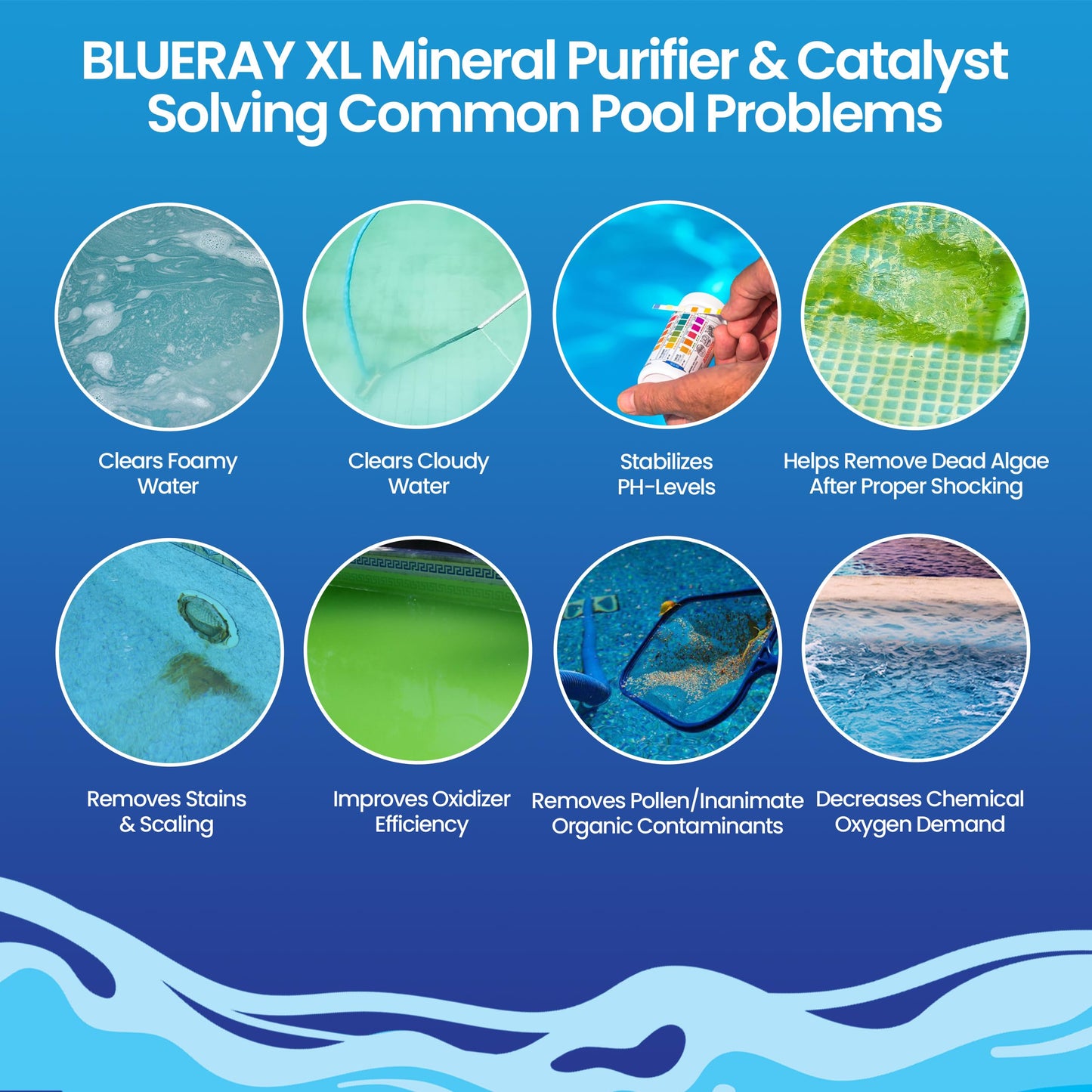 XL Black Mineral Purifier & Catalyst™ - Water Clarifier for Pools with Mineral Pack & Copper Ionizer – Starter Pack for 11K-30K GAL.
