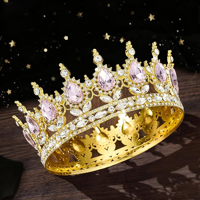 YOUlDIANZI Queen Crown Rhinestone Wedding Crowns and Tiaras for Women Costume Party Hair Accessories Princess BirthdayCrown Crystal BridalCrown
