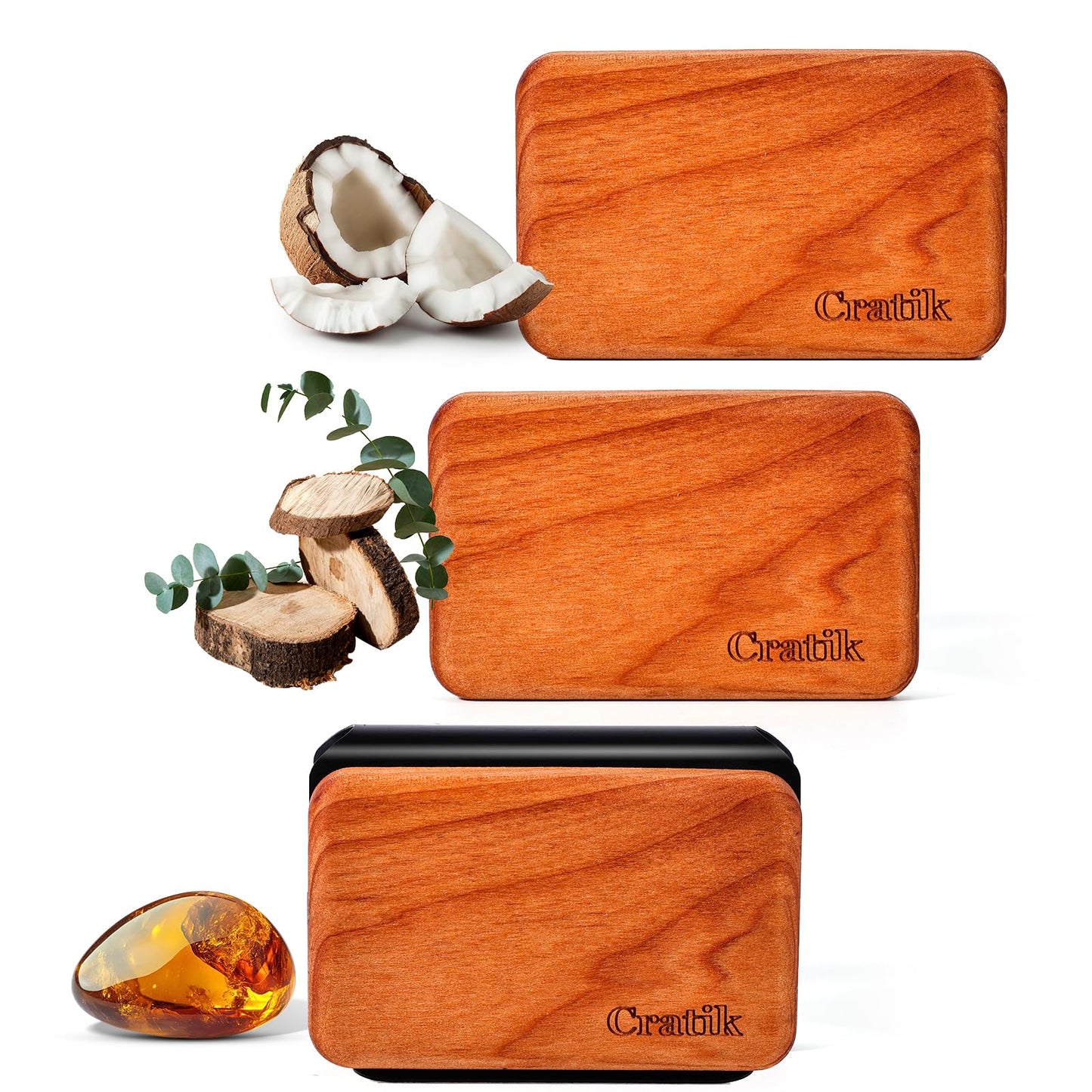 Car Air Freshener - Wood Air Freshener - Car Odor Eliminator for Visor Clip-Variety Scent Refill, Vehicle Scent Diffuser for Cabin, Truck & SUV - Pack of 3 (Teak-Amber-Cabana)-CLIP INCLUDED