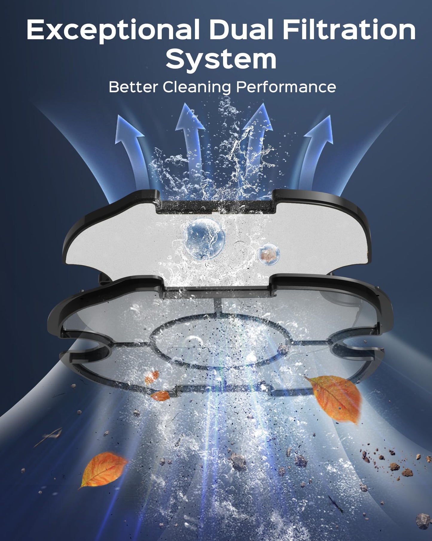 [2026 New] WYBOT A1 Robotic Pool Cleaner – Dual-Layer Filtration, 120-Min Runtime, Powerful Cordless Pool Vacuum for Above-Ground & Flat Pools, Efficient Debris Removal & Auto-Parking Design