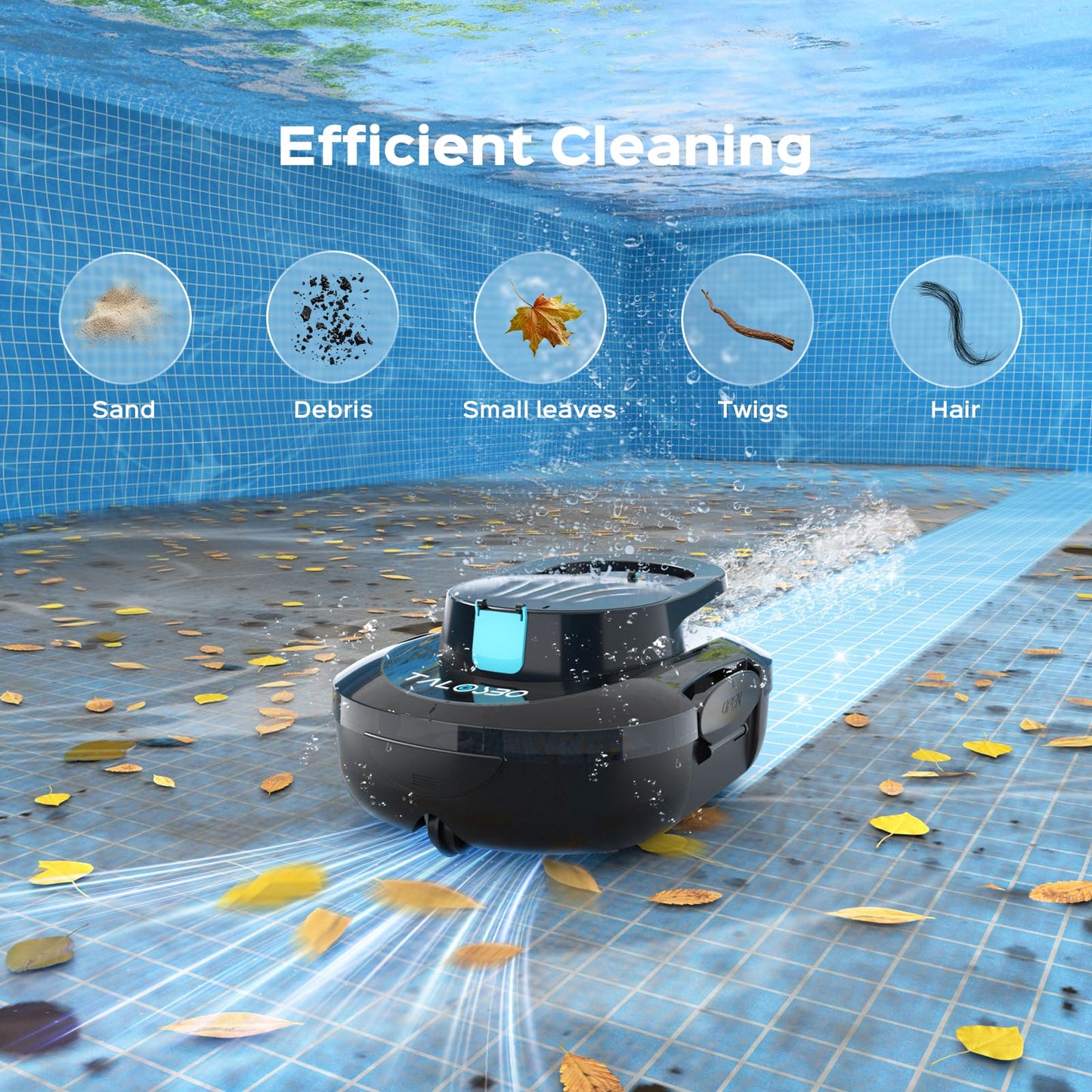 (2026 Upgrade) TALOSBO S1 PRO Robotic Pool Vacuum – Dual-Motor Above-Ground Pool Cleaner, 120 Mins Runtime, Quick Charging, 2.2L Large Filter Basket & Auto-Parking for Easy Retrieval